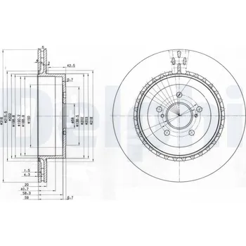 Brzdový kotouč Brzdový kotouč DELPHI BG3819