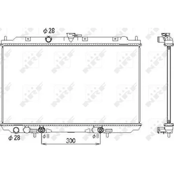 Chladič motoru Chladič, chlazení motoru NRF 53436