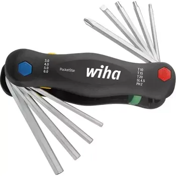 Ruční nářadí Sada imbus klíčů zaklapávací box PocketStar smíšená 9 ks. Wiha