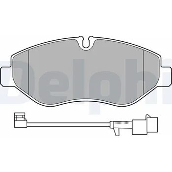 Brzdová destička Sada brzdových destiček, kotoučová brzda DELPHI LP3621