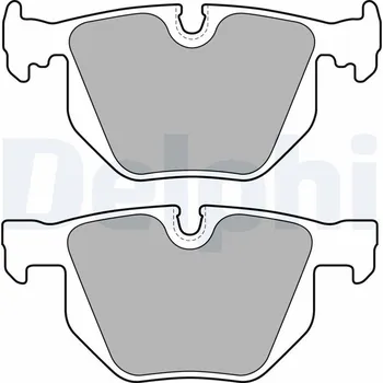 Brzdová destička Sada brzdových destiček, kotoučová brzda DELPHI LP1834