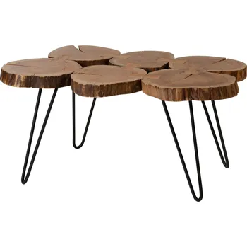 Konferenční stolek Konferenční stolek akácie 104x65x45 přírodní lakovaný LOUNGE COLLECTION