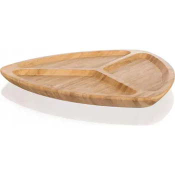 Bambusový dělený talíř/servírovací tác 28*27,7 cm