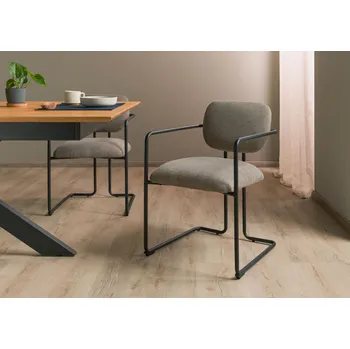 Křeslo Čalouněné křeslo 51x58x78 světle hnědé ELISE - sada 2 ks