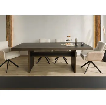 Jídelní stůl Jídelní stůl dub 213x100x76 tmavě hnědý lakovaný BEAMS