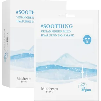 Pleťová maska Muldream Vegan Green Mild hydratační pleťová maska, 25 ml