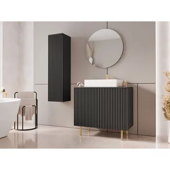 Koupelnový nábytek Koupelnový nábytek Nawil II, Barva: černá, Sifon k umyvadlu: ne, Umyvadlo: ano MIRJAN 5903211428364