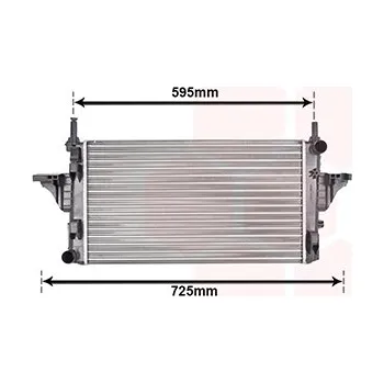 Chladič motoru Chladič, chlazení motoru VAN WEZEL 29002006