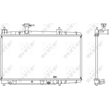 Chladič motoru Chladič, chlazení motoru NRF 53448