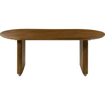 Jídelní stůl Jídelní stůl oválný mangový 180x90x45x76 hnědý lakovaný BARCELONA