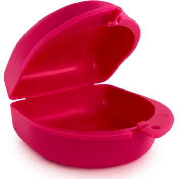 Dárková krabička PURE krabička na rovnátka / náhrady (tmavě růžová), 1ks