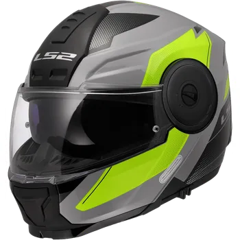Helma na motorku Ls2 ff902 scope ii duria grey h-vis yellow-06 2xl