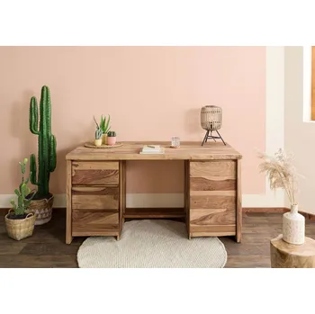 Jídelní stůl Stůl Palisandr 150x75x78 přírodní lakovaný / pískovaný PURE SHEESHAM