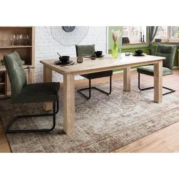 Jídelní stůl IRON Jídelní stůl mango 200x100x76 béžový lakovaný