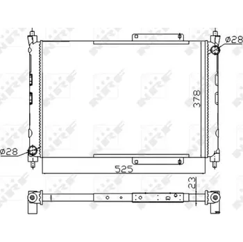 Chladič motoru Chladič, chlazení motoru NRF 55425A