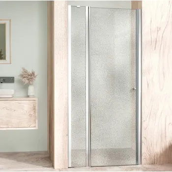 Sprchové dveře WellMall ALFA LINE Chrom 140 Grape Sprchové dveře jednokřídlé s pevnou stěnou v rovině (100+40), skladem