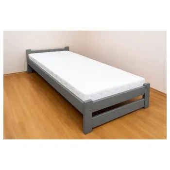 Postel Zvýšená postel Halle 90 x 200 cm - ŠEDÁ + rošt ZDARMA