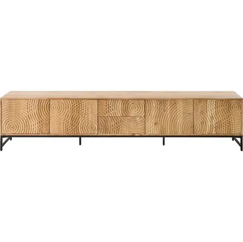 Televizní stolek TV stolek Akácie 260x40x55 přírodní lakovaný MARRAKESCH