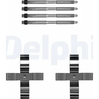 Přislušenství brzdového systému Sada příslušenství, obložení kotoučové brzdy DELPHI LX0703