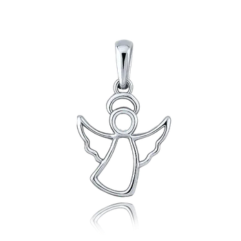 Přívěsek Olivie MINET Elegantní zlatý přívěs z bílého zlata anděl Au 585/1000