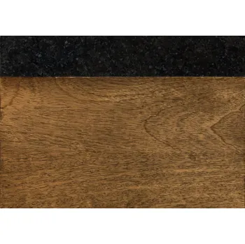 Komoda Vzor mango hnědá olejovaná / tmavá žula LOS ANGELES