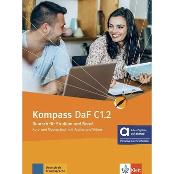 Kompass DaF C1.2 - Hybride Ausgabe - Kurs./Übungsbuch Teil 2+ MP3/Video allango.net + Lizenz (24 Monate)