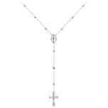 MINET Stříbrný náhrdelník RŮŽENEC JMAN0367SN52