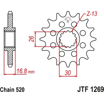 Auto-moto JT řetězové kolo přední 347M 15 HONDA CBR 600/900/929/954/1000, VTR 1000 SP1/2 (347M15JT) (řetěz 520) konverze (JT řetězové kolo přední 347M 15 HONDA CBR 600/900/929/954/1000, VTR 1000 SP1/2 (347M15JT) (řetěz 520) konverze)