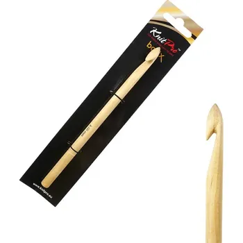 Nástroj na niť a příze Dřevěný háček Knitpro Basix Birch 8 mm