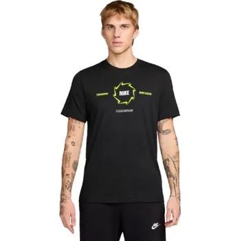 Pánské triko Nike M NSW TEE 6MO SWSH FAHO25 S Černá, Žlutá, Bílá