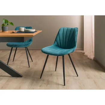 Křeslo Čalouněné křeslo 51x58x85 modré GLORIA - sada 2 ks