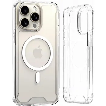 Pouzdro na mobilní telefon Hurtel Průhledný Corner kryt MagSafe pro iPhone 16 Pro - transparentní