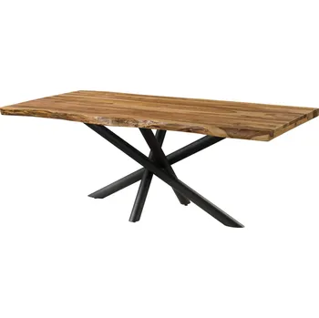 Jídelní stůl Jídelní stůl palisandr 180x90x76 přírodní pískovaný / Mikado nohy antracit matný METALL 5