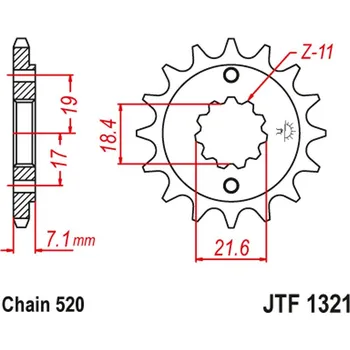 Řetězová sada pro motocykl JT řetězové kolo přední 2067 12 HONDA CBF 250, XR 250R (206712JT) (lze použít jako 2506 12 a 2261 12) (řetěz 520) (JT řetězové kolo přední 2067 12 HONDA CBF 250, XR 250R (206712JT) (lze použít jako 2506 12 a 2261 12) (řetěz 520))