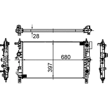 Chladič motoru Chladič, chlazení motoru MAHLE CR 1011 000S