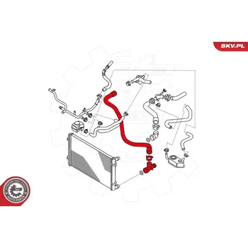 Chladič motoru Hadice chladiče ESEN SKV 24SKV344