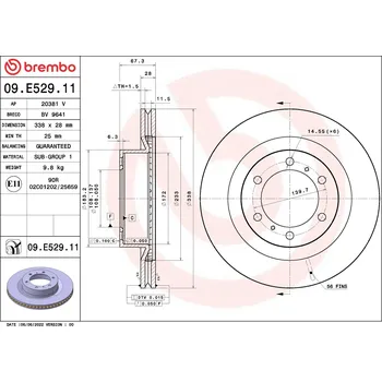 Brzdový kotouč Brzdový kotouč BREMBO 09.E529.11