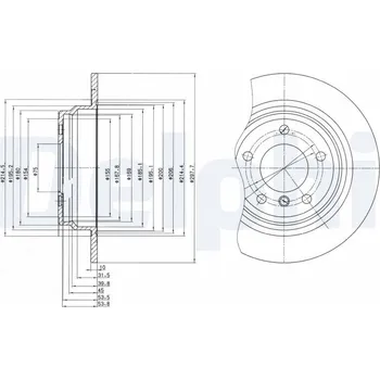Brzdový kotouč Brzdový kotouč DELPHI BG3044