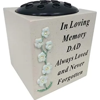 Váza PAMÁTNÍ VÁZA S ČERNÝM PLASTOVÝM KVĚTINÁČEM