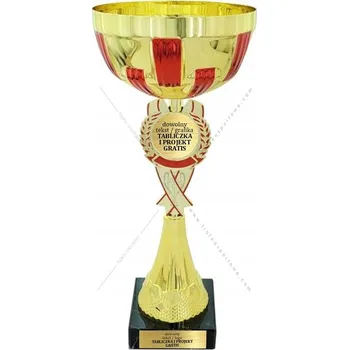 Zlato-červený Pohár 38 cm + GRAVÍROVÁNÍ DÁREK