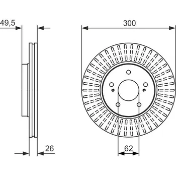 Brzdový kotouč Brzdový kotouč BOSCH 0 986 479 787