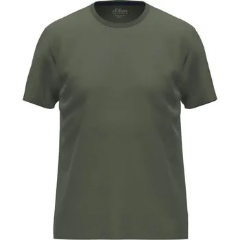 Oblečení a móda Pánské tričko s.Oliver RL T-SHIRT SS NOOS L Khaki