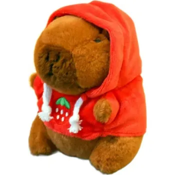 plyšák Plyšová hračka - Kapybara, 13 cm Varianta: Red-Hoodie