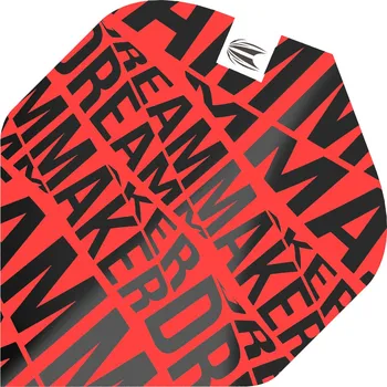 Příslušenství pro šipky Target-Darts Letky DIMITRI VAN DEN BERGH RED No2