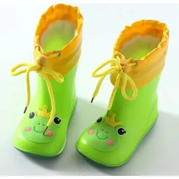 Chlapecká zimní obuv Dětské nepromokavé holínky z měkkého materiálu na ven Velikost: 14, Barva (Varianta): Zelená