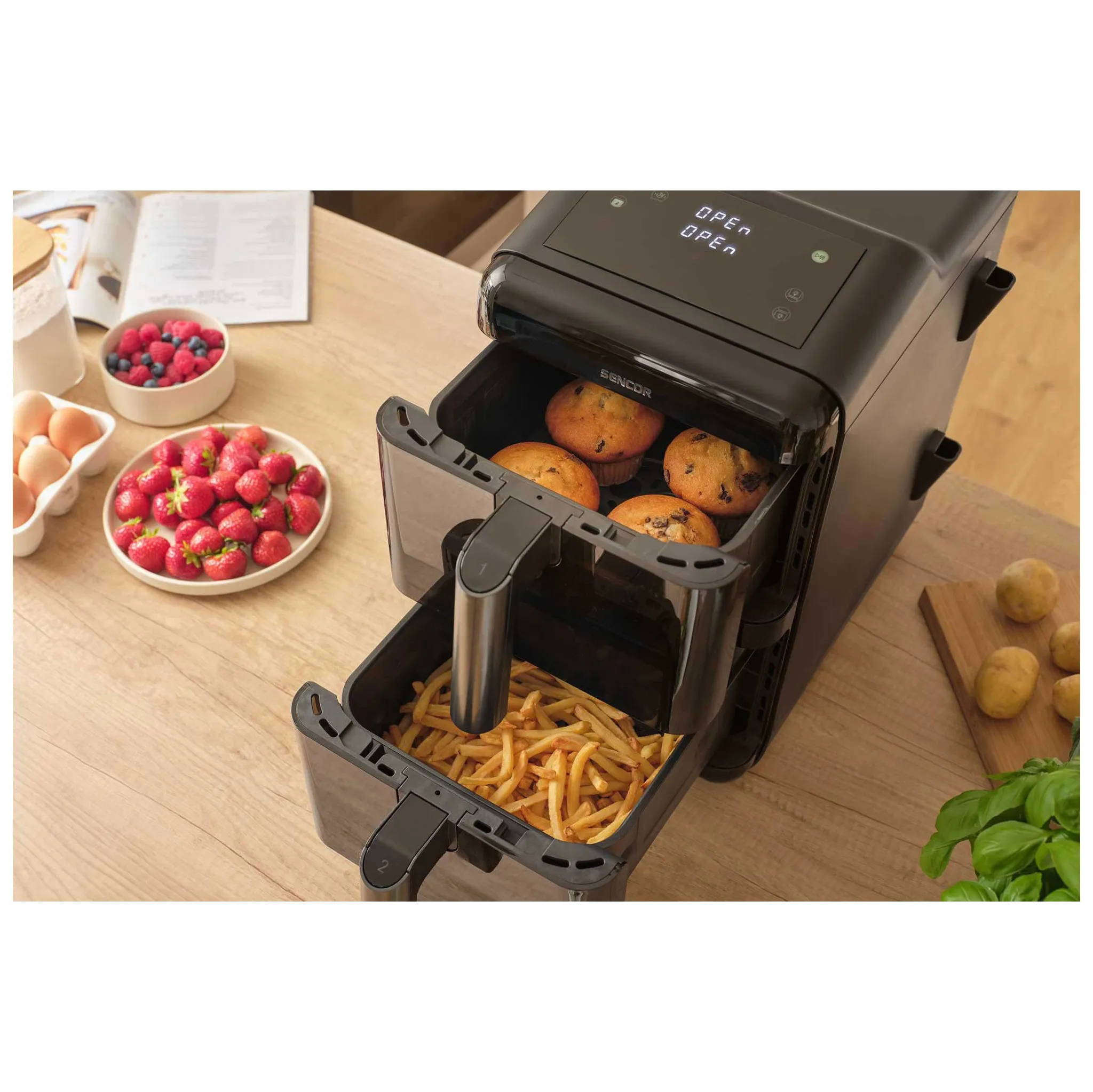 Fotografie 12 - Fritéza Sencor SFR 1250BK černá