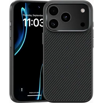 Pouzdro na mobilní telefon Zadní kryt Benks Magnetic Armor Pro Kevlar Metal Frame 600D (A070) pro iPhone 17 Pro Max black