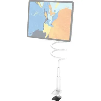 Hoco stolní držák na iPhone / iPad (4" - 10,5") s flexibilním ramenem - bílý
