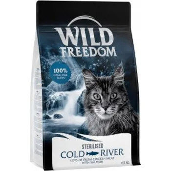 Krmivo pro kočku Krmivo krmivo Wild Freedom losos bez obilovin 6,5 kg pro sterilizované kočky