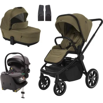 Kočárek ZOPA Kompletní kočárek Move Cross 5 Toffee Brown + autosedačka a báze Foggy Grey